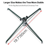 Elfjoy Christmas Tree Stand 19.7 inches Iron Metal Bracket Rubber Pad with Thumb Screw (50cm) ELFJOY