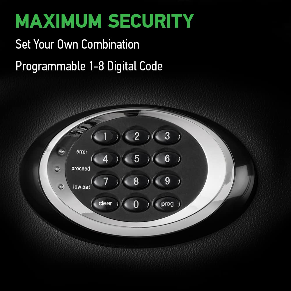 SentrySafe Fireproof and Waterproof XX-Large Black Steel Home Safe, DOJ-Certified with Digital Keypad Lock for Guns or Documents, 3.39 Cubic Feet, 27.8 x 21.7 x 19 Inches, EF3428E SentrySafe