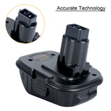 Biswaye DCA1820 Adapter 18V to 20V Compatible with Dewalt, Compatible with Dewalt 20V Lithium Battery DCB206 DCB207 to 18V XRP NiCad NiMh Battery DC9096 DW9096 DC9098 DC9099 DW9099 Biswaye