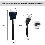 Nylon Grill Brush No Wire Bristle Barbecue Brush Grill Cleaning Kit Safe Grill Scraper Brush for Outdoor Grill Cleaner with Hole BBQ Brush Accessories Clean Cool Grates Gift for Men/Dad 3 PCS Novaspark