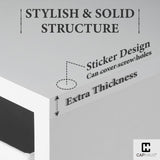 CAPHAUS Sturdy Room 13-Inch Cube Storage Organizer Shelf, with Extra Thick Exterior Edge, Open Storage Shelf Divider, Bookcase, 8-Cube, White CAPHAUS