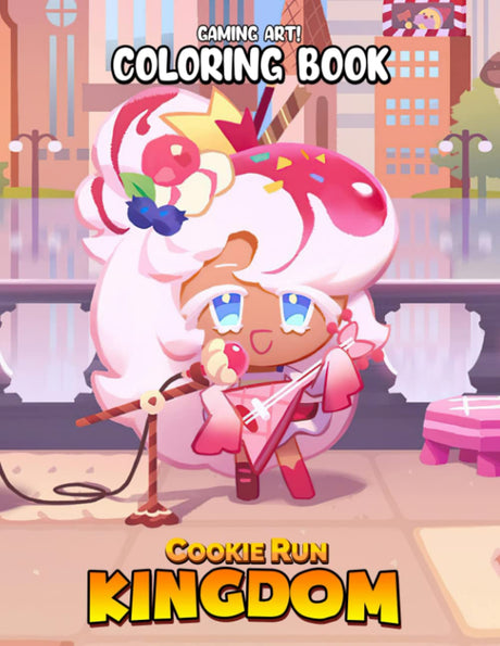 Cookie Run Kingdom Coloring Book: Action Game Featuring Vivid Illustrations For Kids Children Teen Adults To Color And Stimulate Creativity Majosta