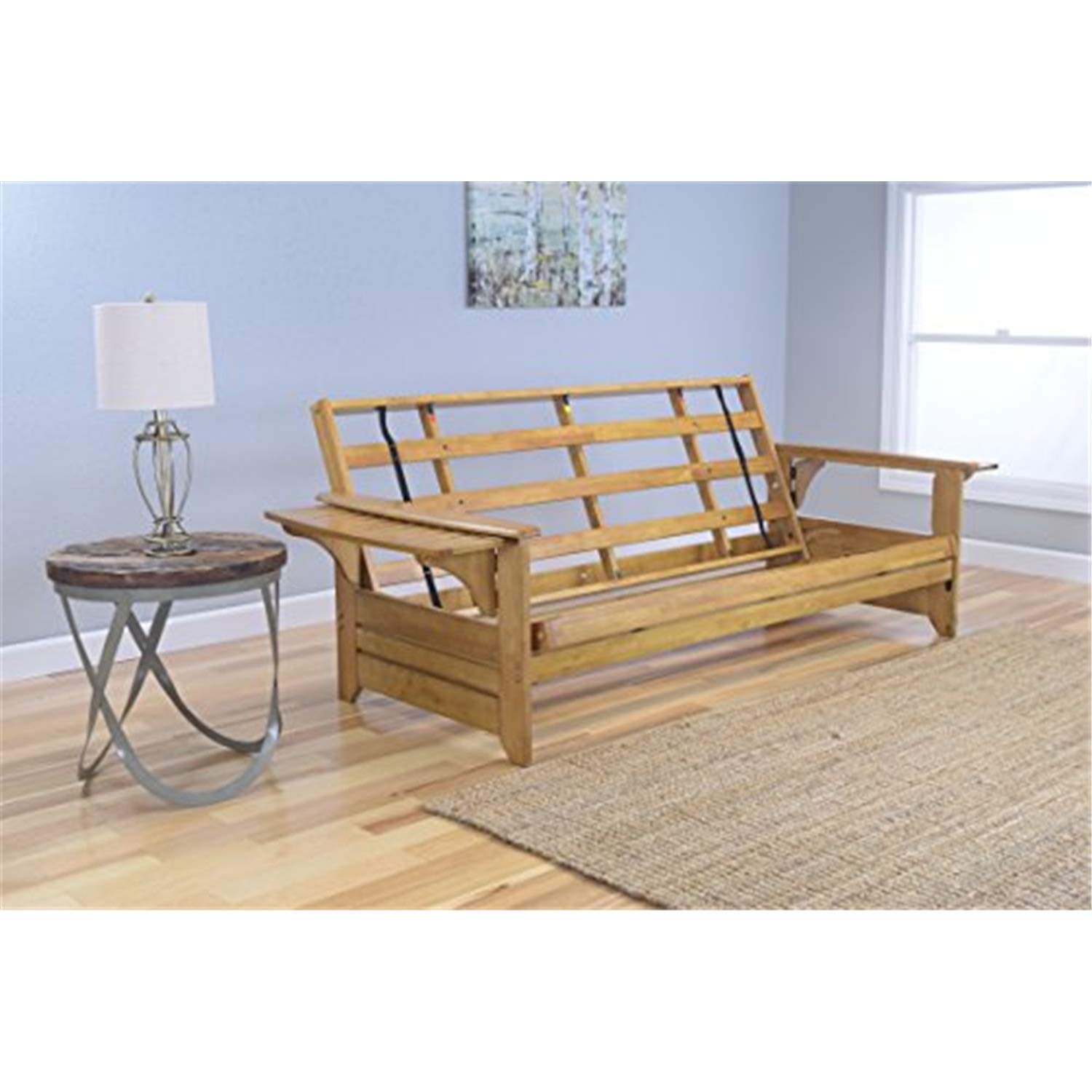 Kodiak Furniture Phoenix Queen Traditional Wood Frame in Butternut - WoodArtSupply