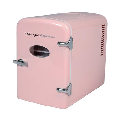 Frigidaire EFMIS175PINKCP4 Portable Cooler for Car, Office, Bedroom, Dorm Room, or Cabin, 11.8"D x 7.1"W x 10.1"H, Pink
