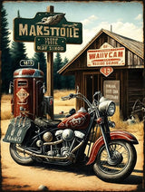 Noche Motorcycle Diamond Painting Kit for Adults, Diamond Art Racing Car, Full Drill Round Rhinestone Craft Canvas for Home Wall Decor 12x16 inch Noche