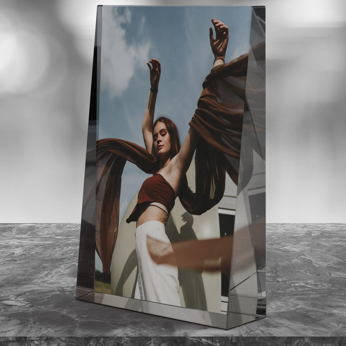 SEWACC Sublimation Blanks Crystal Tabletop Decor Crystal Diamond Photo Crystal Photo Diy Picture Decorative Photo for Wedding SEWACC