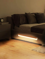 Automatic Wireless Closet Light 48 LED Rechargeable Pantry Light,Two Modes Motion Sensor Lighting Kitchen Lighting Cabinet Lights(158lm, 6500k, 15.9inch) Wood Grain Joyzy