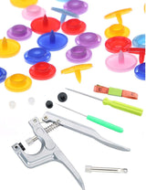 Efivs Arts Snaps for Sewing, 500 Sets Snap Buttons with Plastic Snap Press Pliers Set Snaps Starter Kit for Fabric and Crafting Gift Christmas DIY Crafts (25 colors) EFIVS ARTS