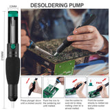 Soldering Iron, Soldering Kit, 19-in-1 60w Soldering Iron Kit Electronics Adjustable Temperature Welding Iron with ON/OFF Switch, Digital Multimeter, 5 Tips, Desoldering Pump, Screwdriver, Tweezers HANDSKIT