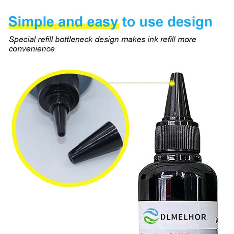5 Color Set Printers Dye Ink Refill kit for Canon PG240 PG-250 251 CL241 PG245 CL246 PG-243 CL-244 Refillable Ink Inkjet Cartridge PIXMA MG3620 MG2522 MG2525 TS3322 100 ml x 5 with Syringe PBK+BK+CMY DLMELHOR