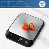 Vitafit 22lb Digital Food Kitchen Scale, High Accuracy Assured by Weighing Professional Factory Since 2001, Weight Loss, Baking and Cooking, LED Display, Batteries Included, Black Vitafit