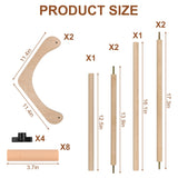 Embroidery Table Stand - Adjustable Cross Stitch Hoop Stand, Wood Embroidery Hoop Stand for Lap or Table, Cross Stitch Frame with 2 Sizes Rod embhand