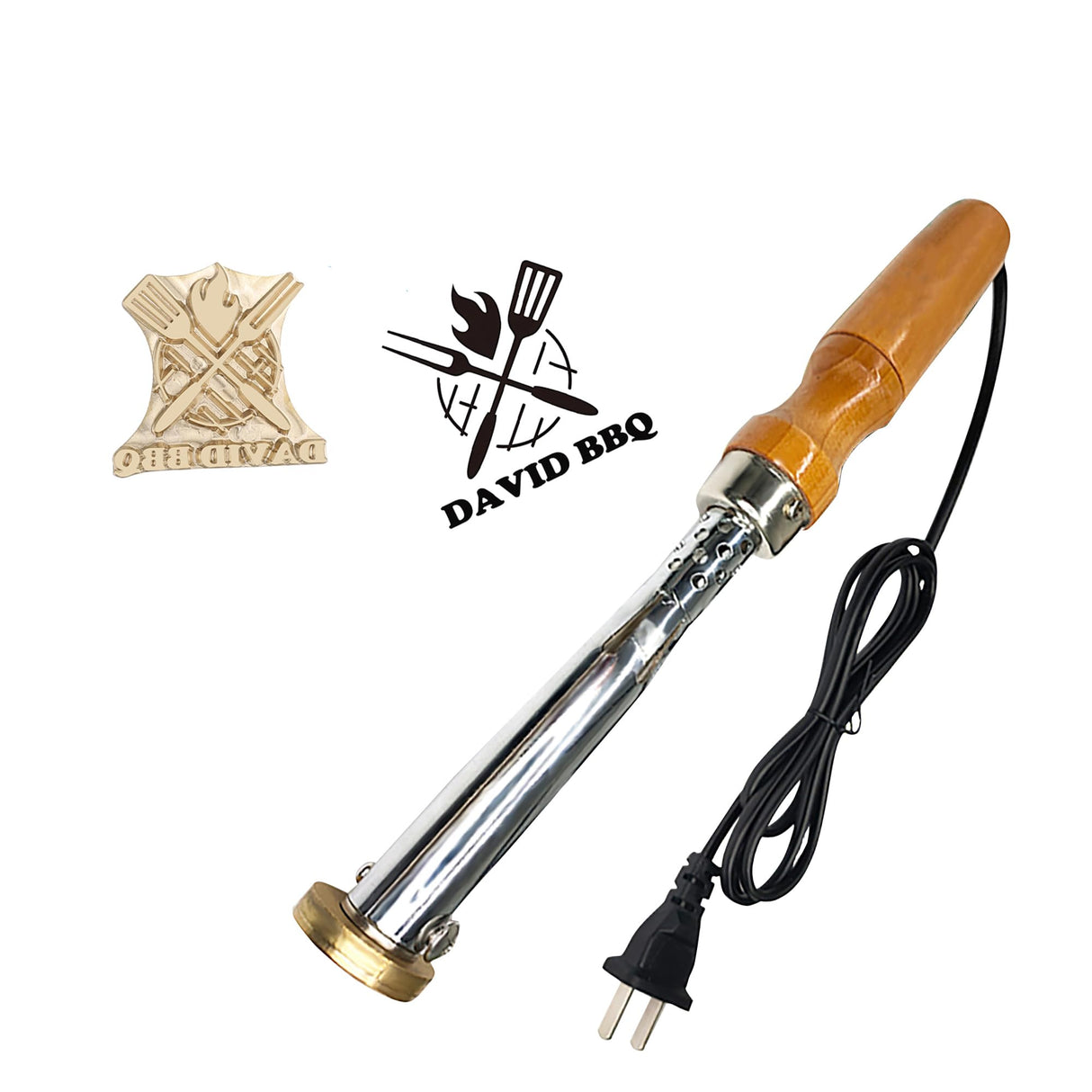 Personalised Electric Wood Branding Iron with Custom Logo Stamp for Wood, Leather, and Baking ZqlDDayUP