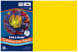 Tru-Ray® Heavyweight Construction Paper, Yellow, 12" x 18", 50 Sheets Tru-Ray