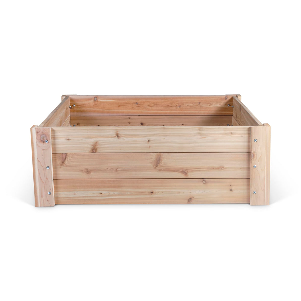 Infinite Cedar Premium Cedar Raised Garden Bed - 4' x 4' x 16.5" H - 1" Thick Wood Infinite Cedar
