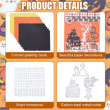 FREEBLOSS 15 Set DIY Card Making Kit for Adults Halloween Card Making Kits Handmade Greeting Card Kit for Birthday Wedding Congratulation Halloween Party Favors Scrapbooking Supplies FREEBLOSS
