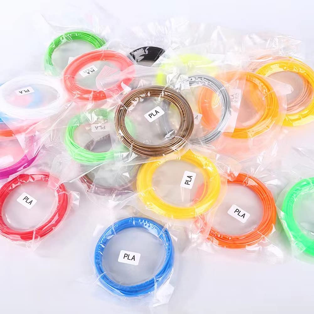 Aozzy 32 Colors 528 Feet 1.75mm PLA 3D Pen Filament Refills for 3D Printing Pen Aozzy