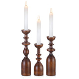 HOWSILAY Candle Holder Wood Candle Holders for Table Centerpiece Candlestick Holders Modern Farmhouse Decor Candlesticks fits 3/4" or 7/8" Taper Candle and Dia 1.5" Led Tea Lights or Pillar Candles HOWSILAY