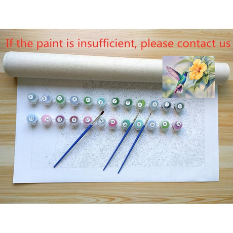 ACANDYL DIY Paint by Numbers Kit for Adults Paint by Numbers Beginner Hummingbird Canvas Painting by Number DIY Acrylic Oil Painting on Canvas Arts Craft Decoration 16x20 Inch ACANDYL