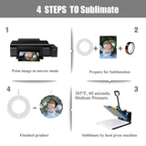 WindMage 8 Pack 8inch Sublimation Wind Spinner Blanks 3D Aluminum Metal Wind Sculpture Kinetic Spinners for Yard and Garden Indoor Art Ornaments Hanging Decoration (Classics) WindMage