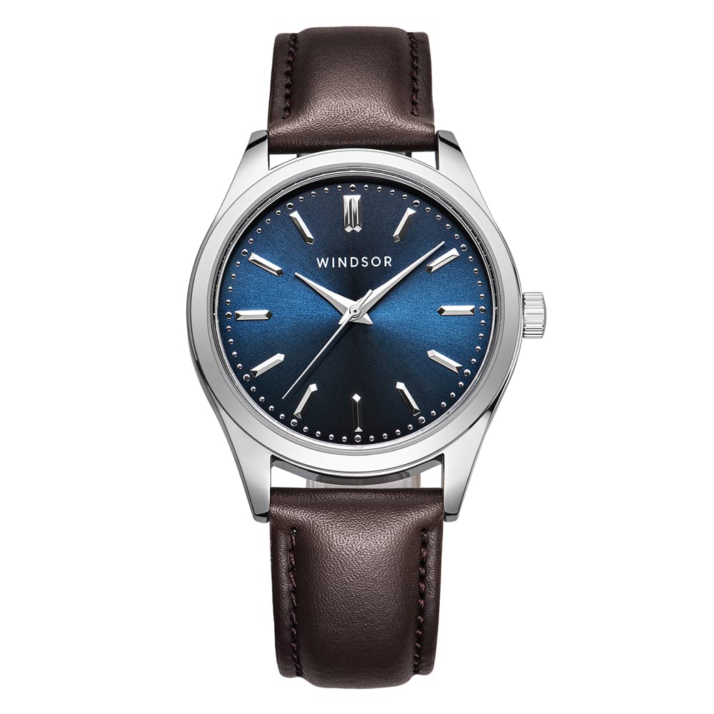 Engraved Watch for Men - Boyfriend Fiance Husband Gift Customized Personalized Watches for Men (Blue) WINDSOR