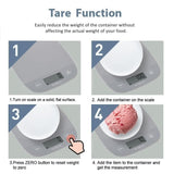 NUTRI FIT Food Scale Kitchen Scales Digital Weight Grams and Ounces for Baking Cooking, Weighing Scale Portion Control, Max 11lb 1g Increment 6 Units Smart Tare Hanging Storage, Gray NUTRI FIT