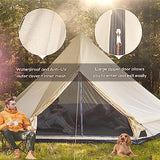 Outsunny 10-Person Yurt Tent Glamping Bell Tent with Spacious Interior, Breathable Waterproof Design, for Family Outdoor Camping, 16' x 16' x 10' Outsunny
