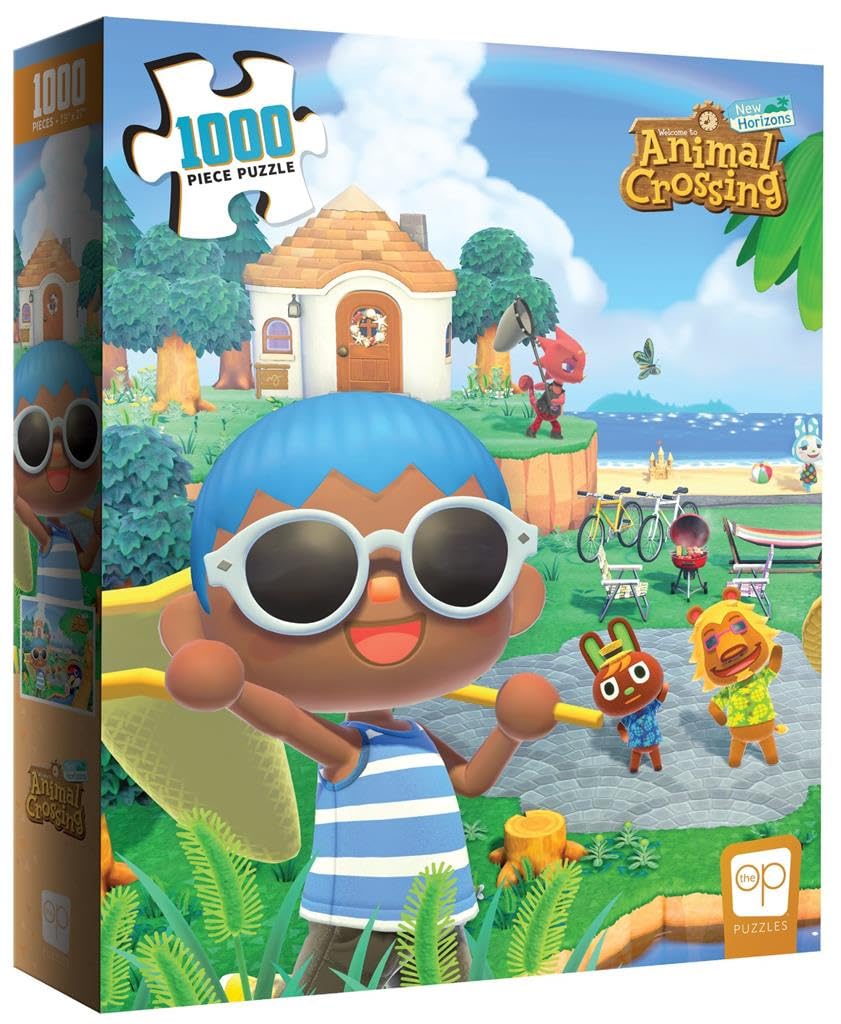 Animal Crossing “Summer Fun” 1,000 Piece Jigsaw Puzzle | Collectible Puzzle Featuring Familiar Characters from The Nintendo Switch Game | Officially Licensed Nintendo Merchandise USAOPOLY