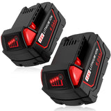 Cukect 2Packs Replacement for M18 Battery 6.0Ah Replace for All M18 Battery 48-11-1850 48-11-1840 48-11-1890 48-11-1815 M18 M18B Cordless Tools Lithium-Ion Battery Cukect