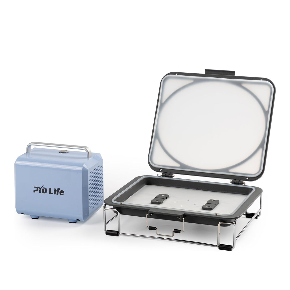 PYD Life 3D Vacuum Sublimation Tray and Pump Set 80 W 110 V for Sublimation Blanks Phone Cases,Plates,Photo Slates,Ornaments Printing by 25 L Sublimation Oven PYD Life