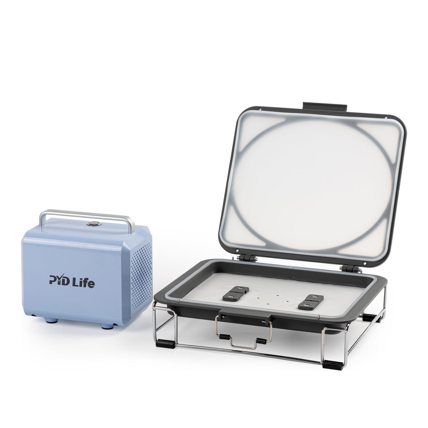 PYD Life 3D Vacuum Sublimation Tray and Pump Set 80 W 110 V for Sublimation Blanks Phone Cases,Plates,Photo Slates,Ornaments Printing by 25 L Sublimation Oven