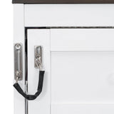 THINK 30 Murphy Bed with LED Light, Can be Folded into a Cabinet, Hidden Wall Bed Cabinet, Twin Size, White THINK 30