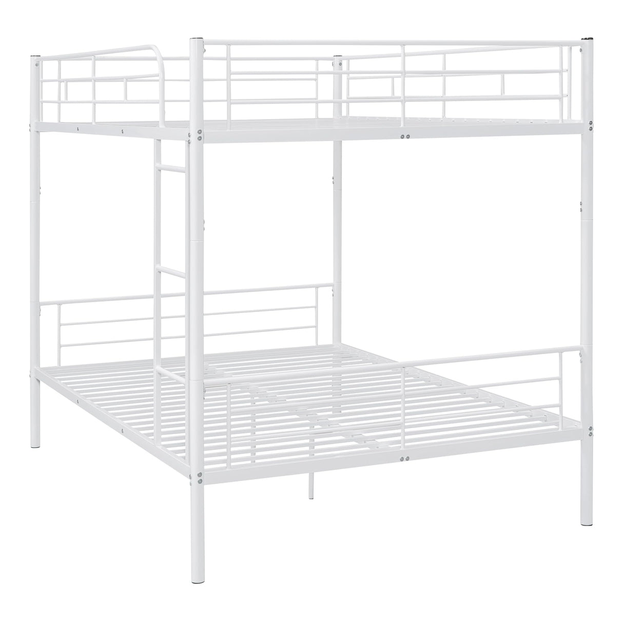 Merax Bunk Bed Full Over Full Metal Bed Frame White Merax