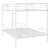 Merax Bunk Bed Full Over Full Metal Bed Frame White Merax