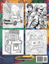 1980s Memories Adult Coloring Book: Turn Back Time With Fun and Relaxing Moments to Remember For Adults WoodArtSupply