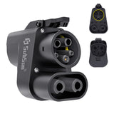 SubSun NACS to CCS Adapter,Tesla Charger Adapter for EV Charging at Tesla Supercharger Stations,Fast DC Charging Tesla to CCS Adapter for Ford,Rivian,GM,Volvo and Polestar EVs SubSun
