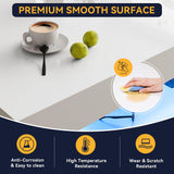 Breezestival 47" High-Glossy LED Coffee Table with 2 Sliding Drawers, Living Room Storage Coffee Tables, Modern Stylish Double-Layer Center Tables with LED Lights, White Breezestival