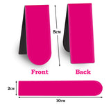 Magnetic Bookmarks,60 Pack 20 Solid Color Magnet Page Clip Small Bookmark for Book Lovers, Presents, Women, Man, Kids, Tudents, Teachers, School, Home, Office, Reading Supplies(2 x 0.8 inch) ABSOFINE