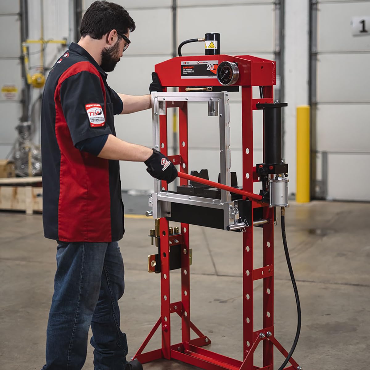 AFF 20 Ton Hydraulic Shop Press - Super Duty - WoodArtSupply