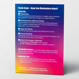 Puzzle Saver Sheets – 12 Extra Strong 10.2 x 7.1 Peel & Stick Puzzle Glue Sheets + 4 Hangers – Preserve Two 1000-Piece Jigsaw Puzzles – Clear Adhesive Backing Kit by LEOGOR LEOGOR