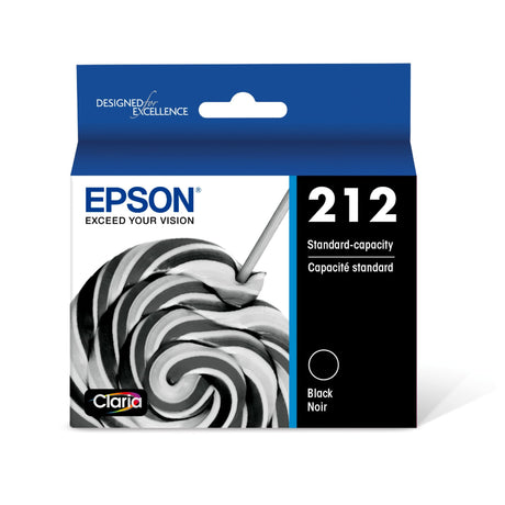EPSON 212 Claria Ink Standard Capacity Black Cartridge (T212120-S) Works with WorkForce WF-2830, WF-2850, Expression XP-4100, XP-4105 Epson