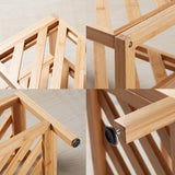 Flyxiregg 2-Tier Bamboo Shoe Rack Bench, Stackable Shoe Storage Bench Organizer Free Standing Shoe Shelf for Entryway and Closet Hallway, Bamboo Rack in Different Combinations, 27.6"x10.3"x11" (Wood) Flyxiregg