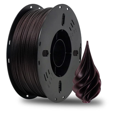 Voxelab 3D Printer Filament, 1.75mm PETG CF Filament, Dimensional Accuracy +/- 0.02 mm, 3D Printing Material 1kg/ Spool, Fit Most FDM 3D Printers (Black) (PETG CF, Marsala) Voxelab