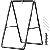 GREENSTELL Hammock Chair Stand, Swing Stand with 3 Hooks Fit for Most Hanging Chairs, Ground Nails for Outdoor and Rubber Clamps for Indoor, Hanging Stand Only Max Load 500lbs, Swing Chair not Include GREENSTELL