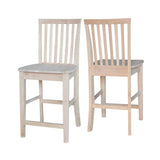 International Concepts 24-Inch Mission Stool, Unfinished IC International Concepts