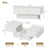 HedoAjim Coffee Table with Large Storage for Living Room Farmhouse Center Tables Mesas De Centro para Salas Modernas Nesting Modern Coffee Table for Reception Room HedoAjim