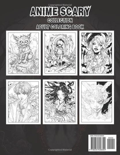 Anime Scary Collection Coloring Book (Anime Art)