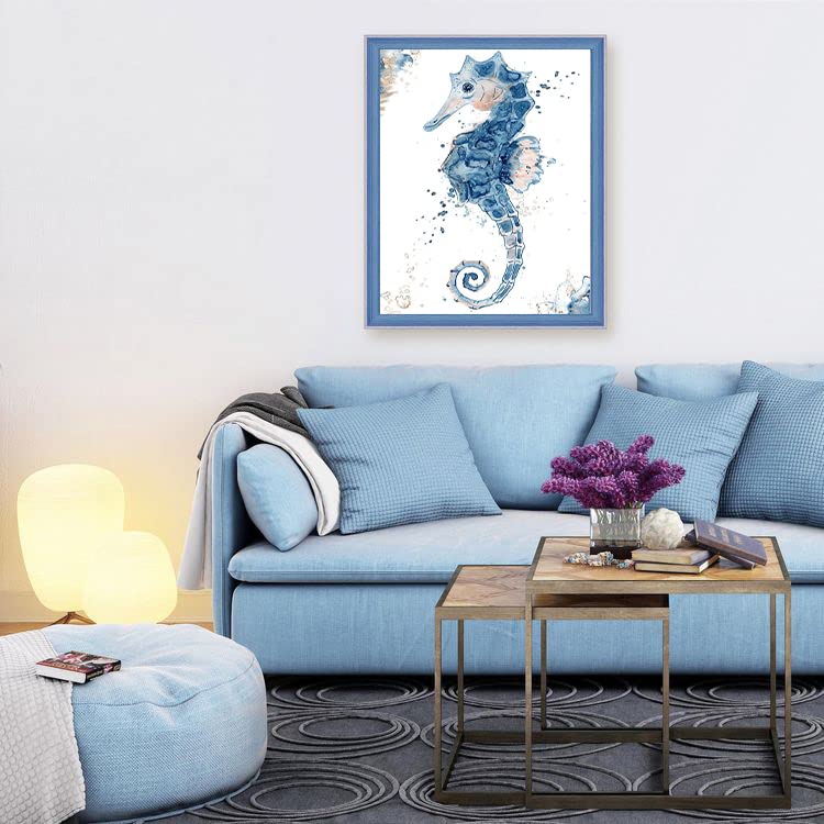 Seahorse Diamond Painting Kits for Adults, Ocean 5D Diamond Art Kits for Adults Kids Beginners Full Drill Diamond Dots Paintings with Diamonds Gem Art Kits for DIY Crafts (12 x 16 inch) APCGSM