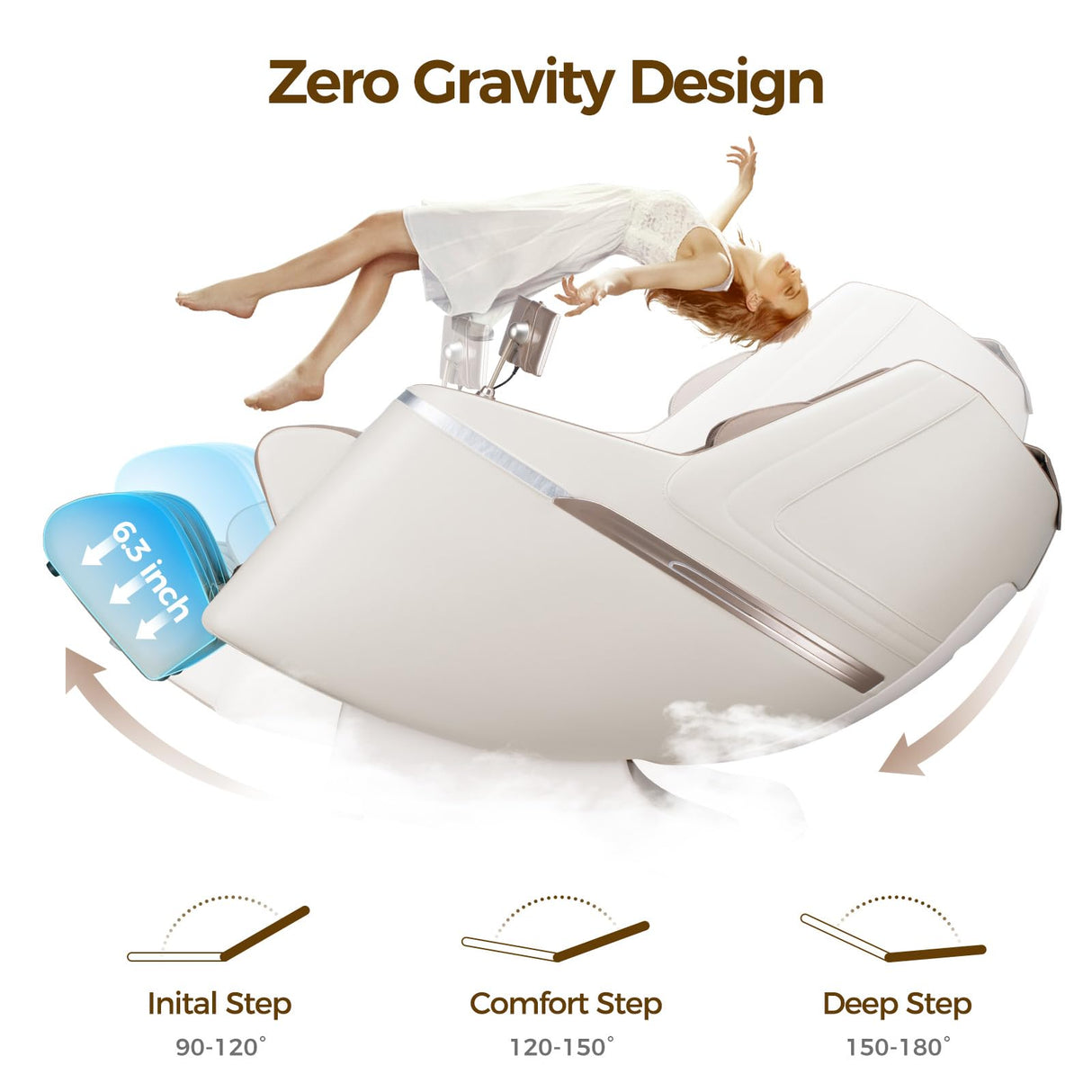 BOSSCARE 2025 3D Full Body Massage Chair: Zero Gravity Shiatsu Massager Chairs for Office - SL Track Back Heating Massaging Recliner for Home Family BOSSCARE