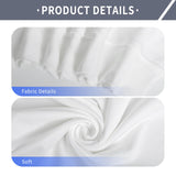 METFUIN 2 Pack Polyester Adult Crewneck Sweatshirt for Sublimation Heat Press White Blank Sweatshirt (Large, White) METFUIN